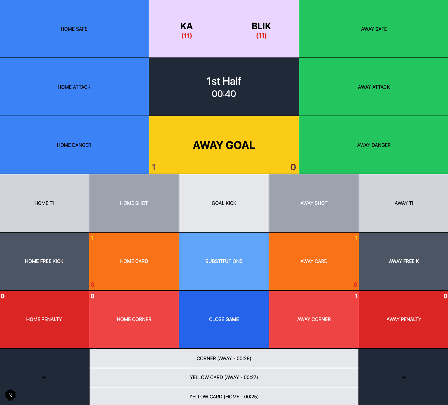 PureSportsData - Soccer Game